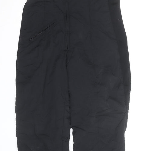 Obermeyer Women's Black Insulated Snow Pants with Adjustable Straps Size 12