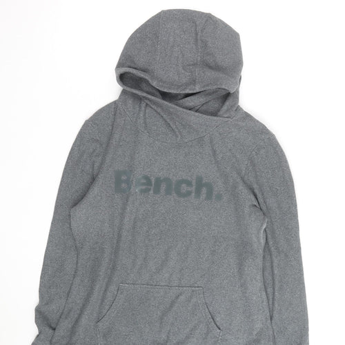 Bench Men’s Grey Pullover Hoodie XL Regular Fit Fleece Sweatshirt
