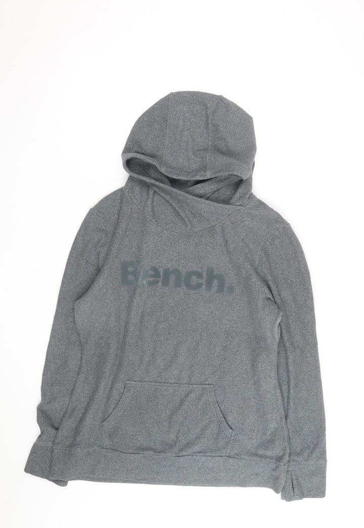 Bench Men’s Grey Pullover Hoodie XL Regular Fit Fleece Sweatshirt