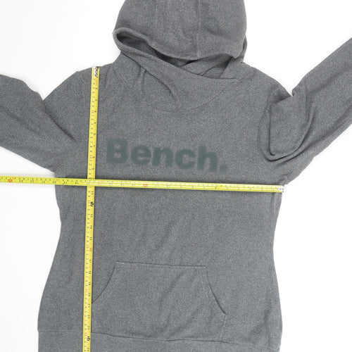 Bench Men’s Grey Pullover Hoodie XL Regular Fit Fleece Sweatshirt