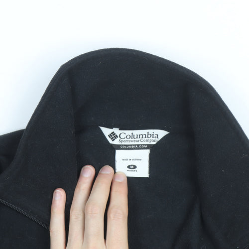 Columbia Women's Black Fleece Full Zip Activewear Jacket Size M