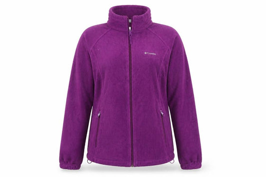 Columbia Women's Purple Fleece Full Zip Jacket XL Activewear