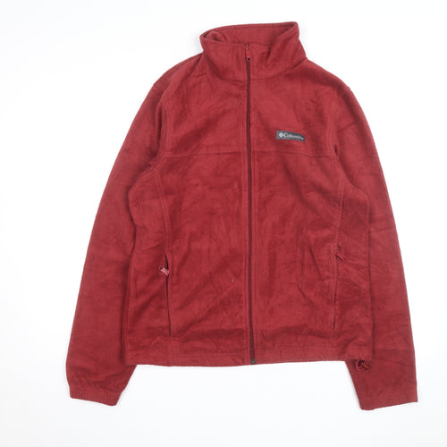 Columbia Men's Red Fleece Full Zip Outdoor Jacket Size M