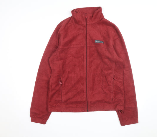 Columbia Men's Red Fleece Full Zip Outdoor Jacket Size M