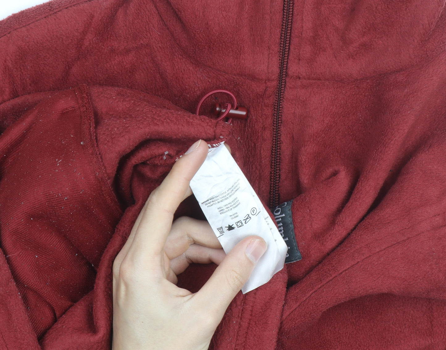 Columbia Men's Red Fleece Full Zip Outdoor Jacket Size M