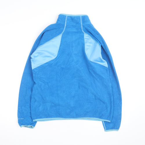 Columbia Girls Blue Fleece 1/4 Zip Pullover Sweatshirt L