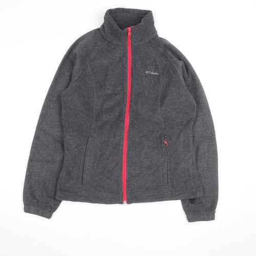 Columbia Womens Grey Fleece Full Zip Jacket Size M Outdoor Active