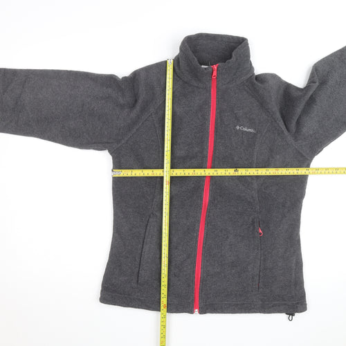 Columbia Womens Grey Fleece Full Zip Jacket Size M Outdoor Active