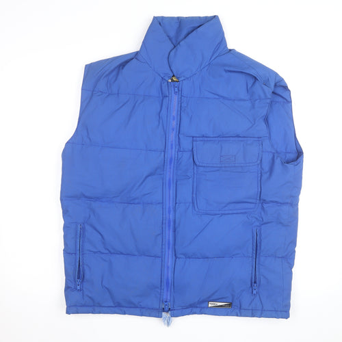 Stratos Mens Blue Puffer Waistcoat M Winter Outdoor Vest