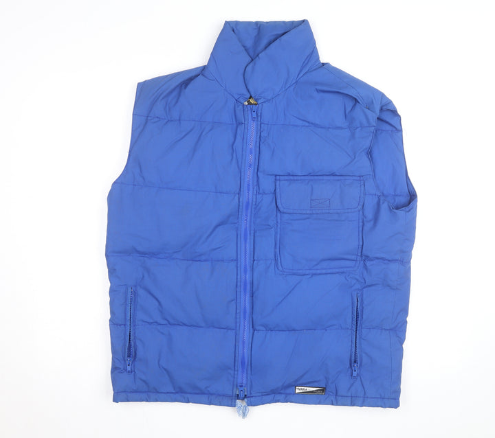 Stratos Mens Blue Puffer Waistcoat M Winter Outdoor Vest
