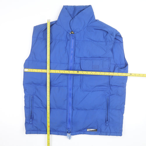 Stratos Mens Blue Puffer Waistcoat M Winter Outdoor Vest