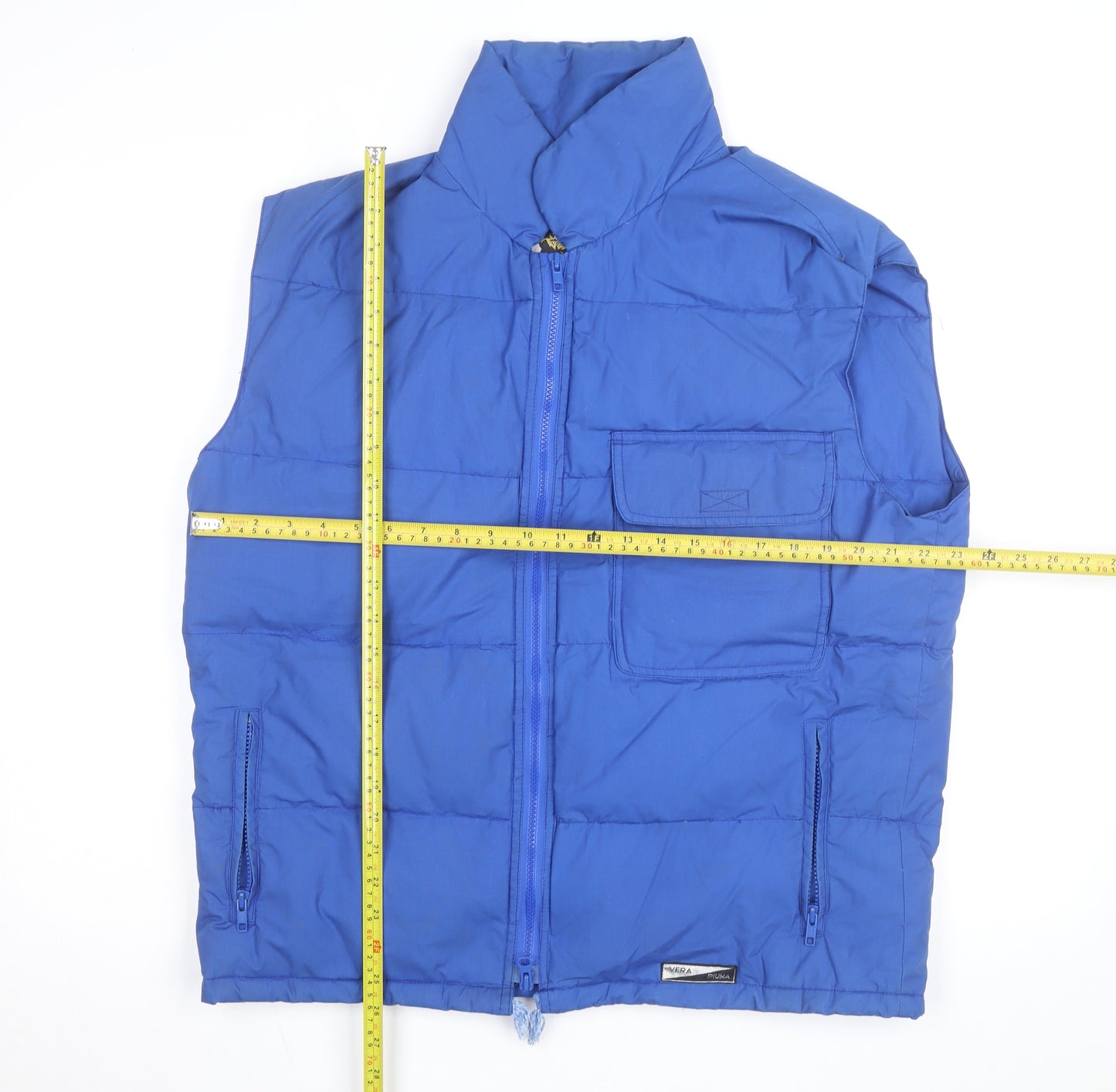 Stratos Mens Blue Puffer Waistcoat M Winter Outdoor Vest