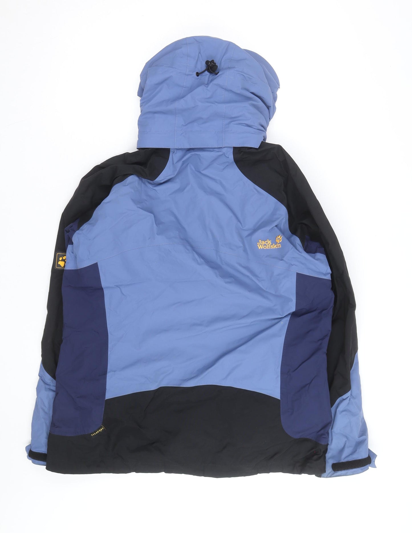 Jack Wolfskin Women Blue Waterproof Hooded Parka Jacket Size 14-16