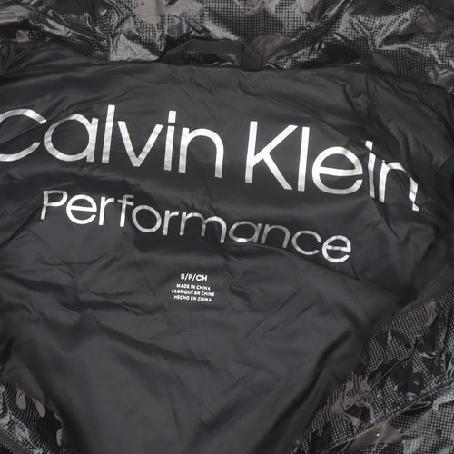 Calvin Klein Men's Black Puffer Waistcoat S Lightweight Zip Vest