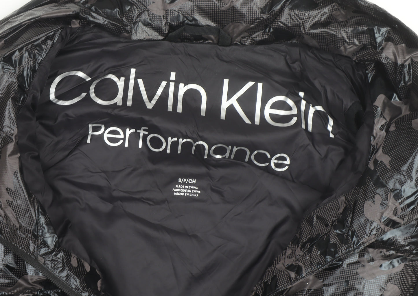 Calvin Klein Men's Black Puffer Waistcoat S Lightweight Zip Vest