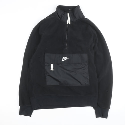 Nike Men's Black XS Fleece 1/2 Zip Pullover Sweatshirt