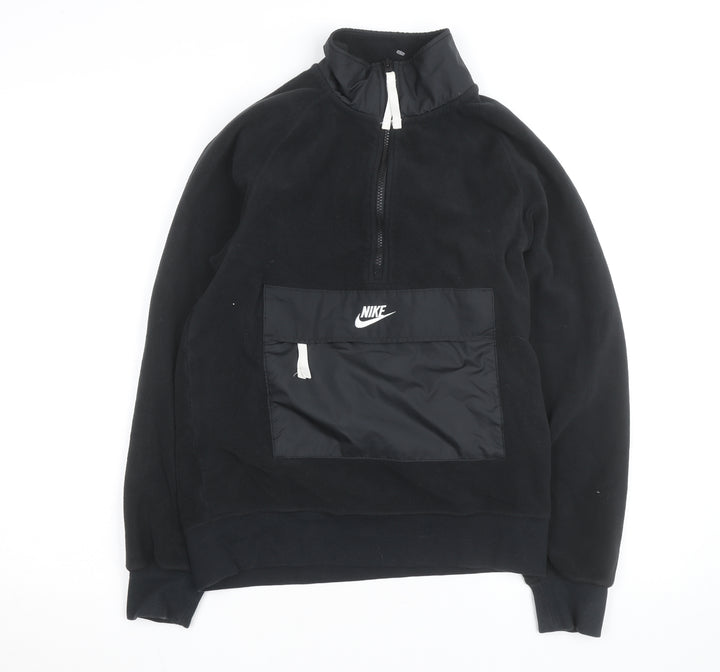 Nike Men's Black XS Fleece 1/2 Zip Pullover Sweatshirt