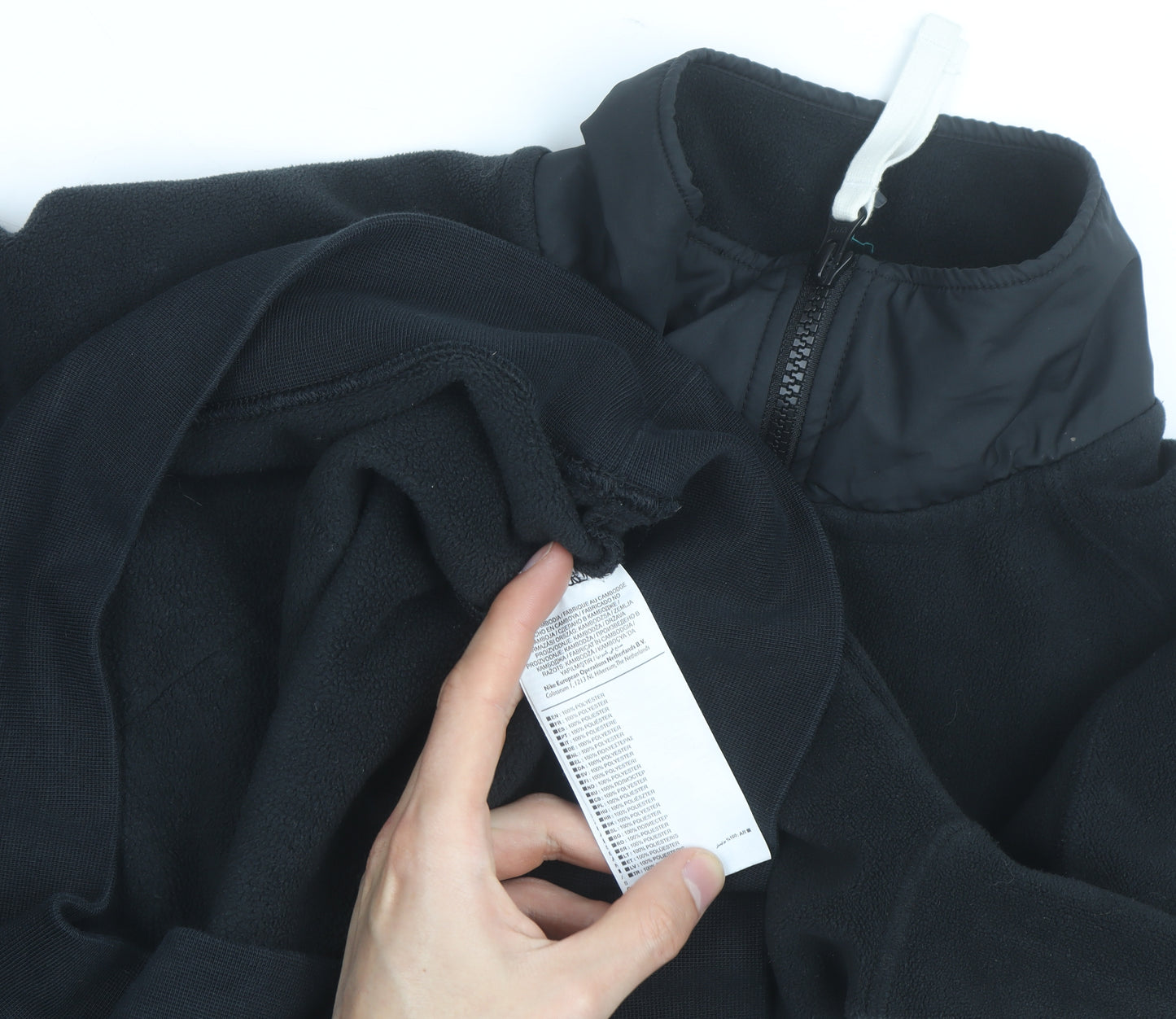 Nike Men's Black XS Fleece 1/2 Zip Pullover Sweatshirt