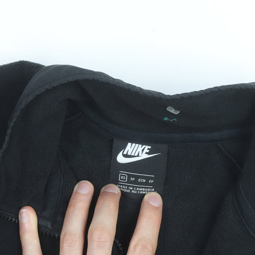 Nike Men's Black XS Fleece 1/2 Zip Pullover Sweatshirt