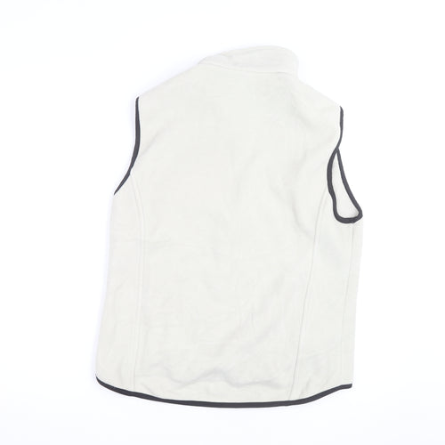 Woolrich Men's Beige Fleece Full Zip Bodywarmer Vest Size M