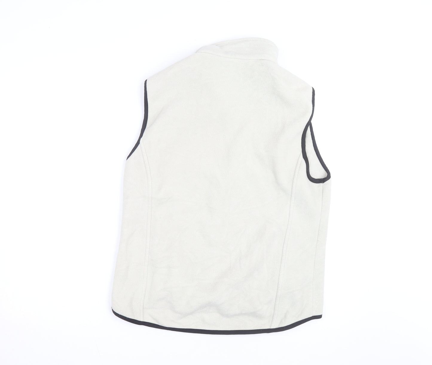 Woolrich Men's Beige Fleece Full Zip Bodywarmer Vest Size M