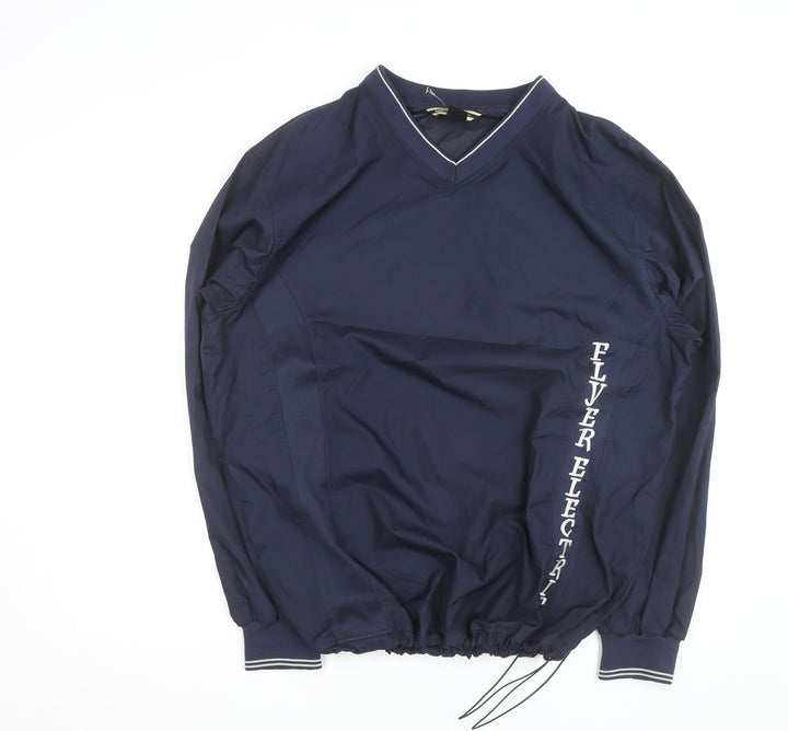 North End Men's Blue V-Neck Pullover Lightweight Sports Sweatshirt L