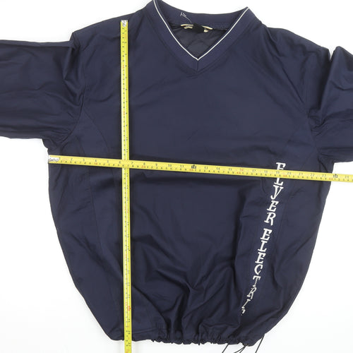 North End Men's Blue V-Neck Pullover Lightweight Sports Sweatshirt L