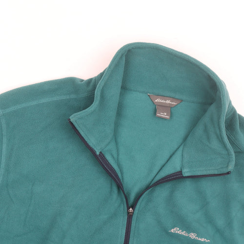 Eddie Bauer Men's Green 1/4 Zip Fleece Pullover Sweatshirt M
