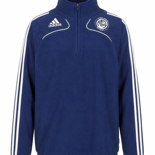 Adidas Men's Blue 1/4 Zip Fleece Track Jacket Size L