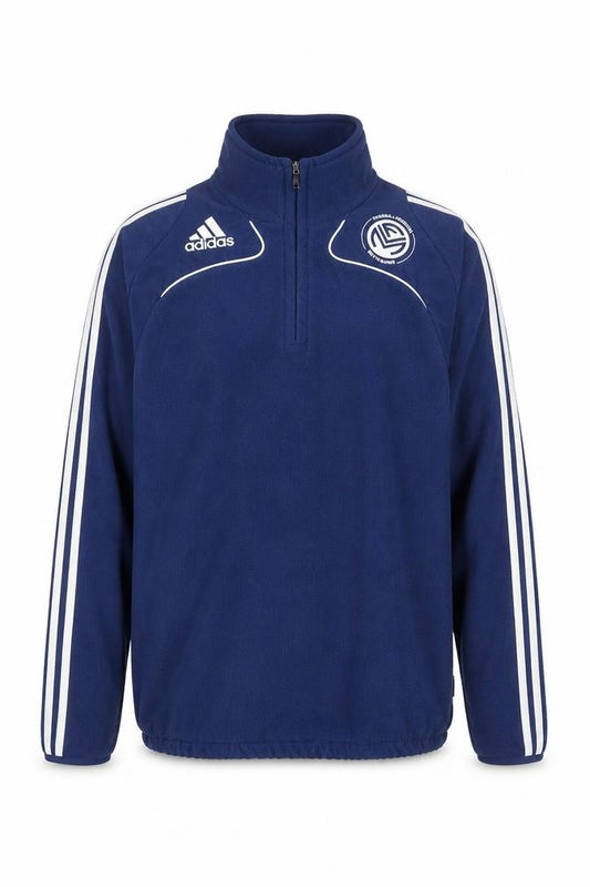 Adidas Men's Blue 1/4 Zip Fleece Track Jacket Size L