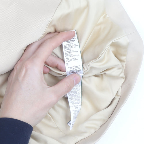Marks and Spencer Women's Beige Blazer Size 16 Classic Twill Jacket