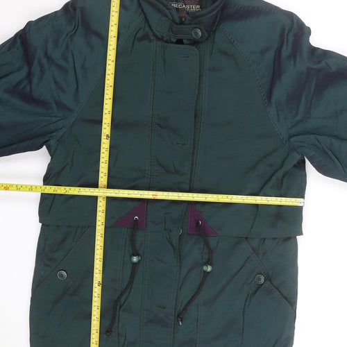 Forecaster of Boston Men's Green Parka Coat S Nylon Mid-Length