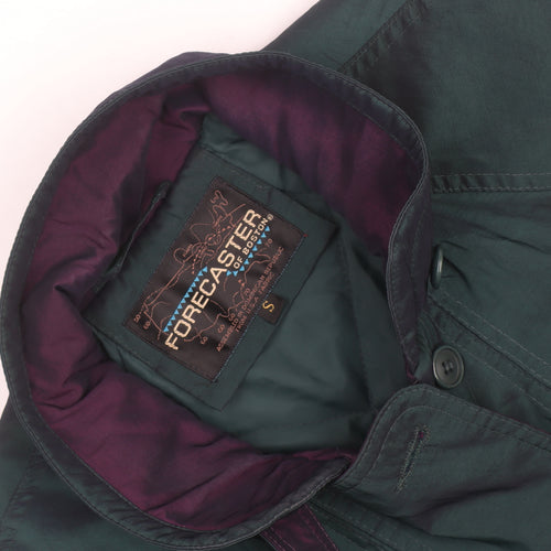 Forecaster of Boston Men's Green Parka Coat S Nylon Mid-Length
