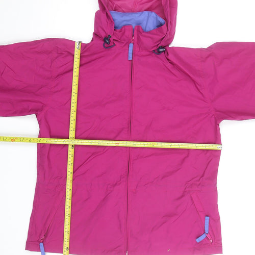 L.L. Bean Women's Pink Hooded Water Resistant Jacket Size S