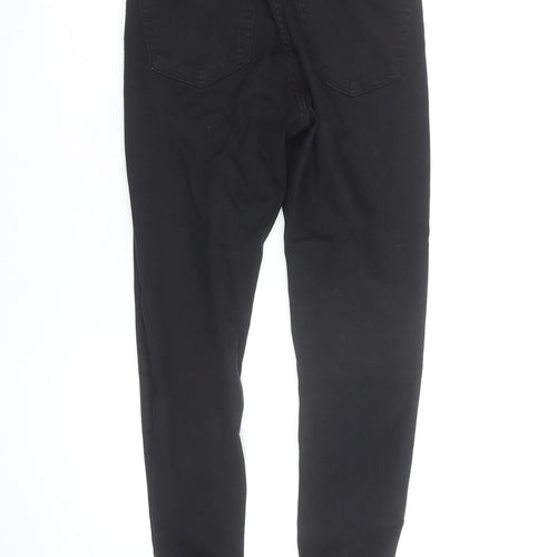 Topshop Women's Black Skinny Jeans Size 10 High Rise Stretch Denim