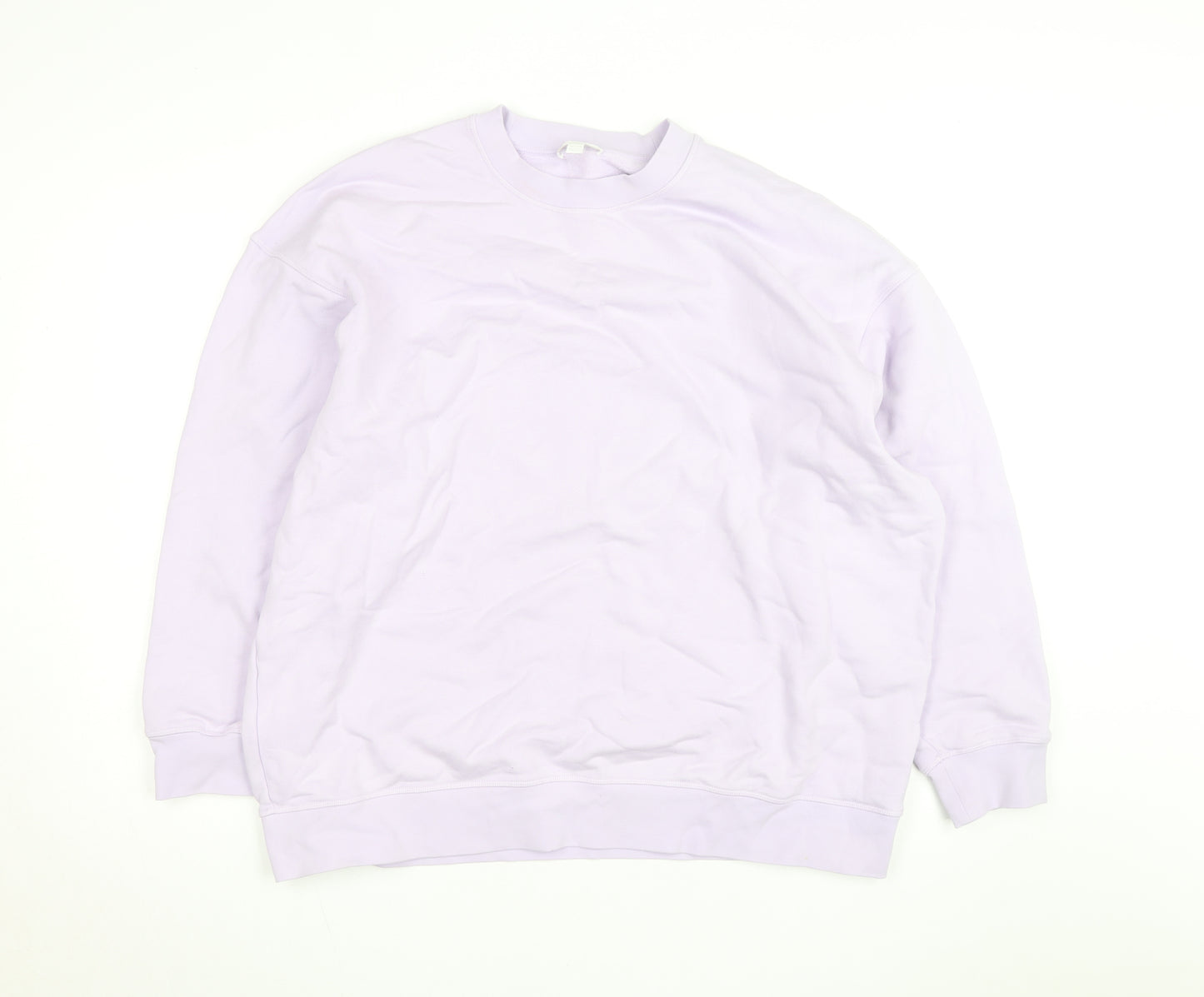 COS Men's Purple Cotton Crew Neck Pullover Sweatshirt Size M