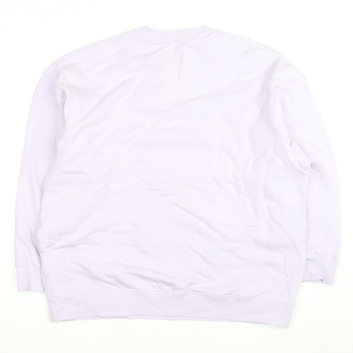 COS Men's Purple Cotton Crew Neck Pullover Sweatshirt Size M