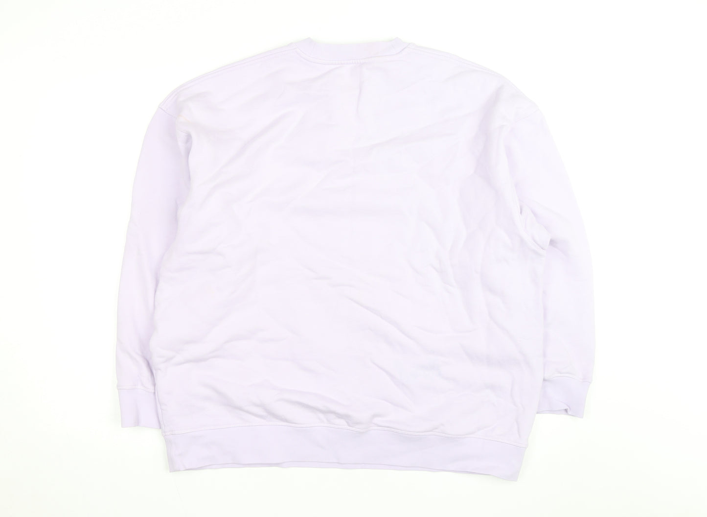COS Men's Purple Cotton Crew Neck Pullover Sweatshirt Size M
