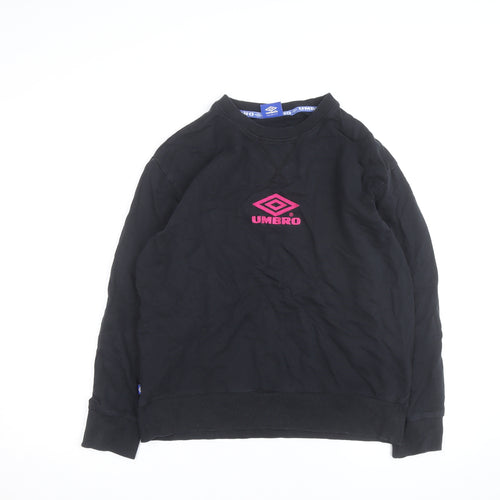 Umbro Men's Black Crew Neck Pullover Sweatshirt Size L
