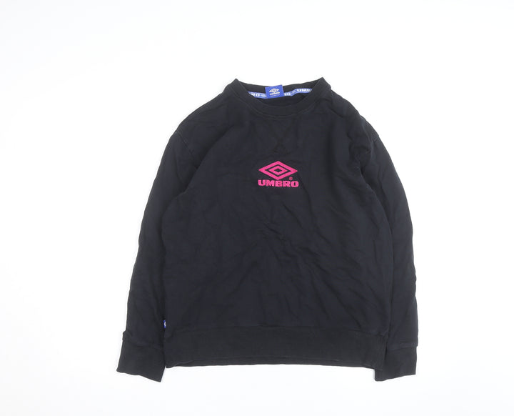 Umbro Men's Black Crew Neck Pullover Sweatshirt Size L
