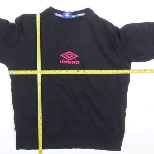Umbro Men's Black Crew Neck Pullover Sweatshirt Size L