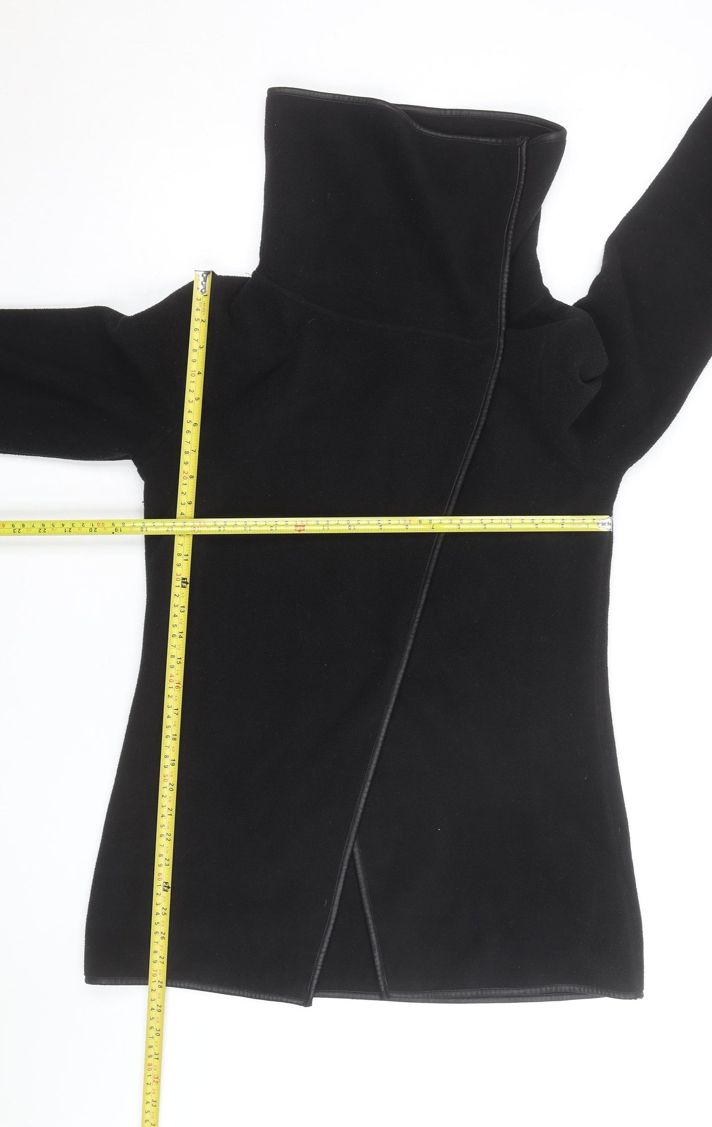 Barrage Women's Black Fleece Mid-Length Coat Size S