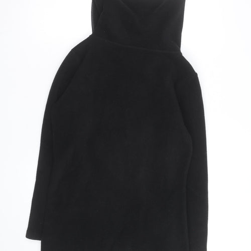 Barrage Women's Black Fleece Mid-Length Coat Size S
