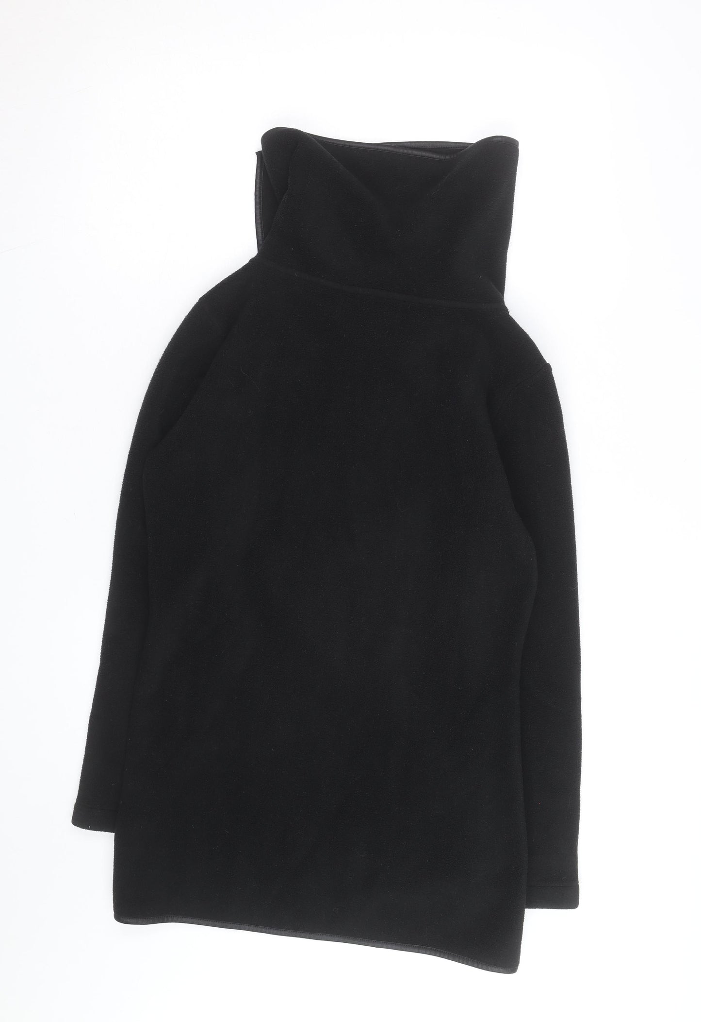 Barrage Women's Black Fleece Mid-Length Coat Size S