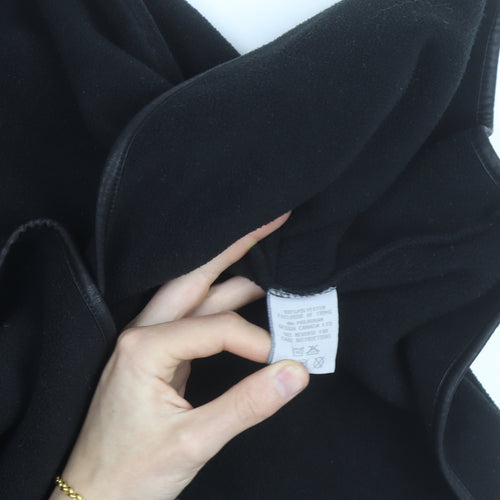 Barrage Women's Black Fleece Mid-Length Coat Size S