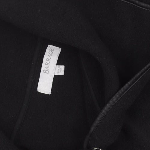 Barrage Women's Black Fleece Mid-Length Coat Size S