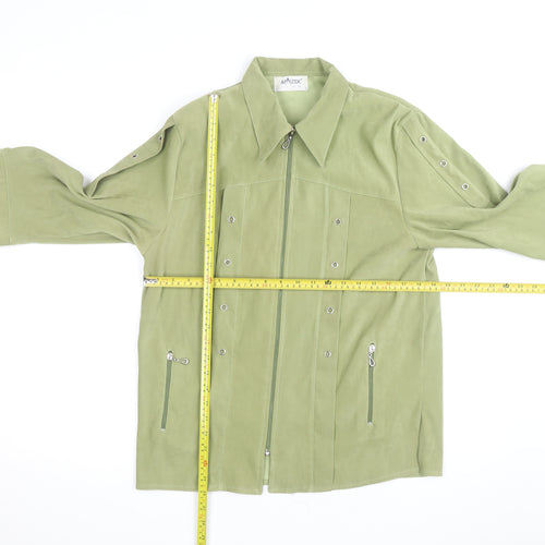 Mattex Line Women’s Green L Full Zip Mid-Length Casual Jacket
