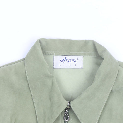 Mattex Line Women’s Green L Full Zip Mid-Length Casual Jacket