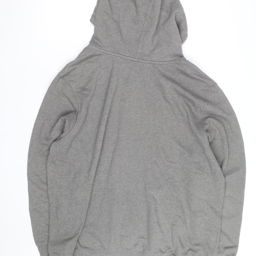 The North Face Men's Grey XL Pullover Hoodie with Logo Print
