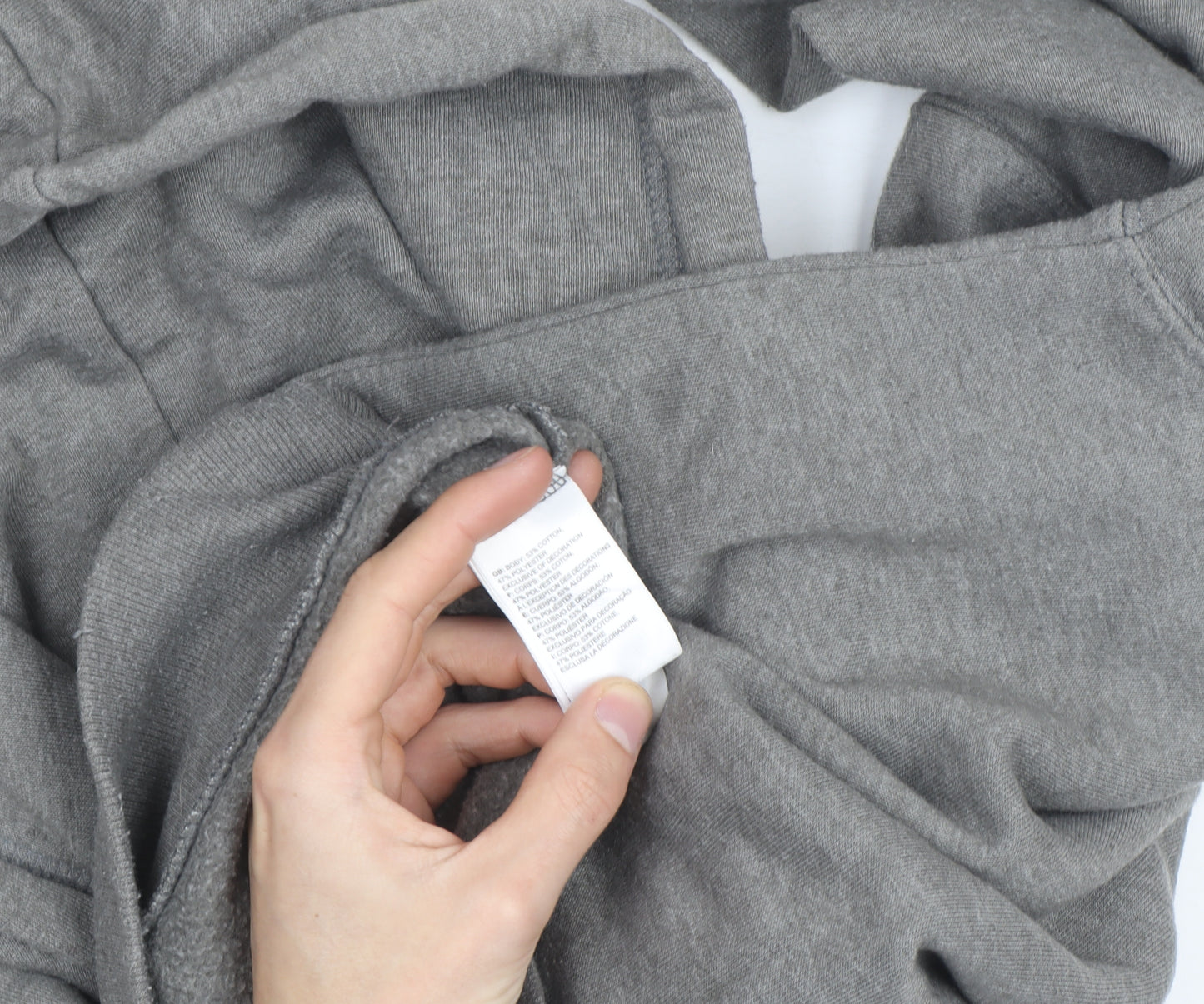 The North Face Men's Grey XL Pullover Hoodie with Logo Print
